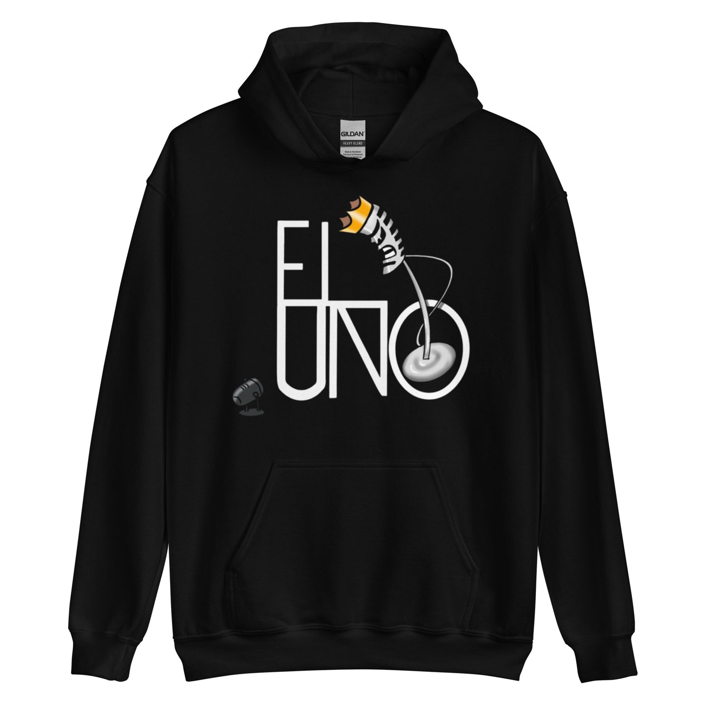 EL UNO white Logo Hoodie