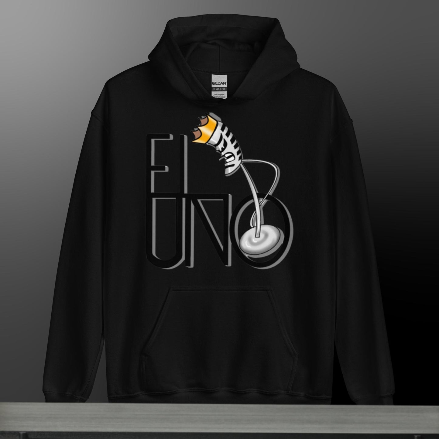 EL UNO dark logo Hoodie