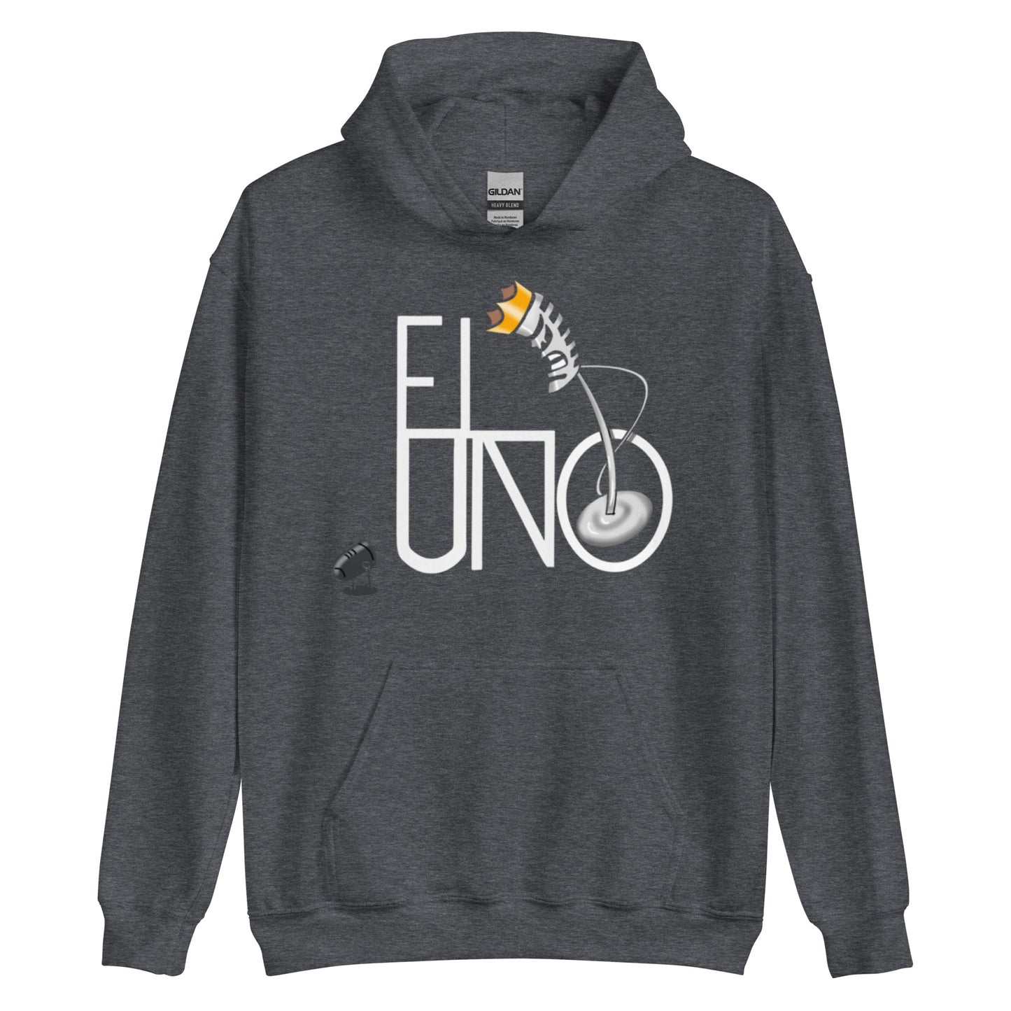 EL UNO white Logo Hoodie