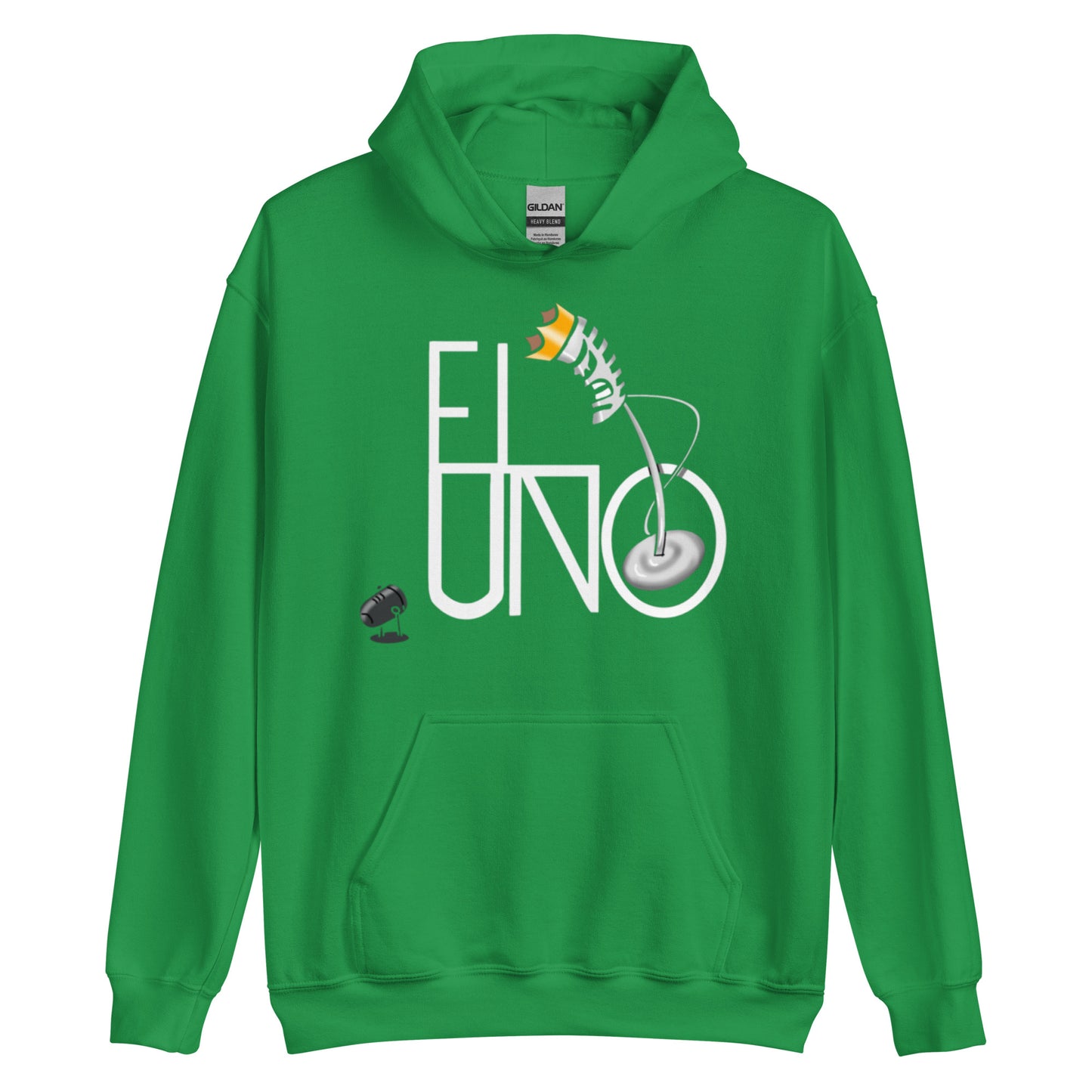 EL UNO white Logo Hoodie