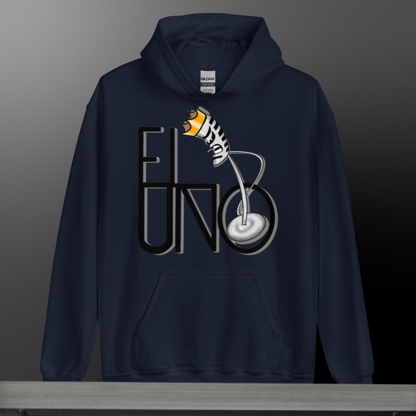 EL UNO dark logo Hoodie