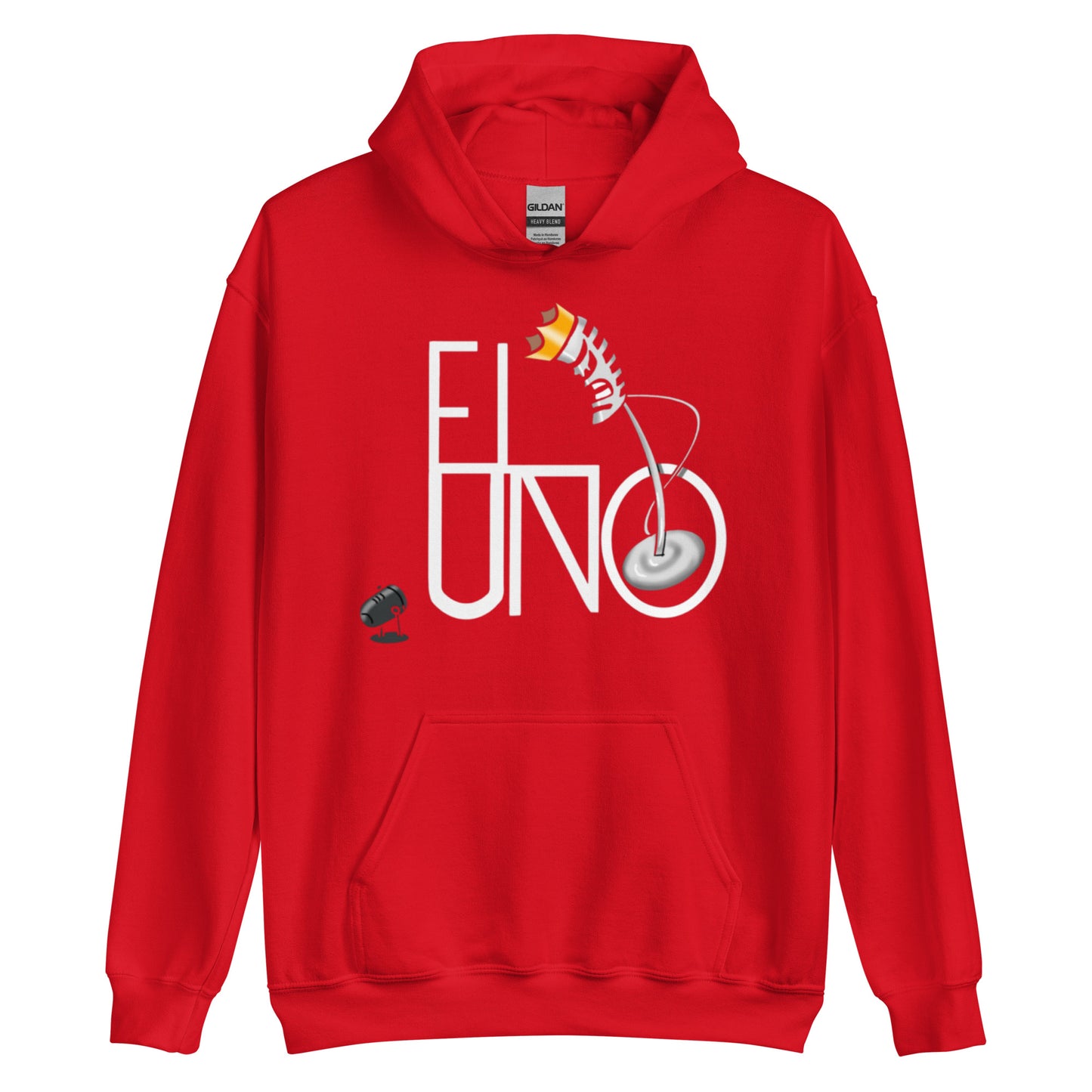 EL UNO white Logo Hoodie